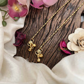 Vriksham Minimalist  Gold Look Alike Drop Line Anklets-G20675